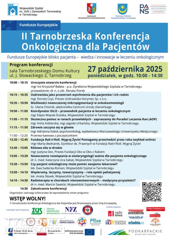 II Tarnobrzeska Konferencja Onkologiczna dla Pacjentów