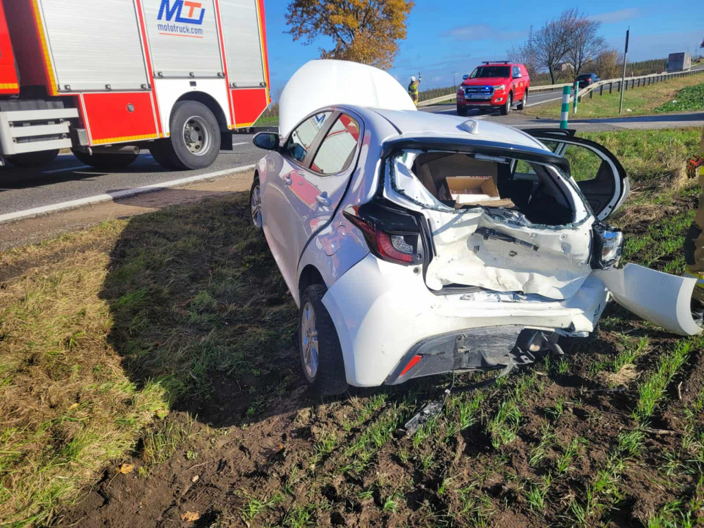 Wypadek w Goźlicach (29.10.25 r.)