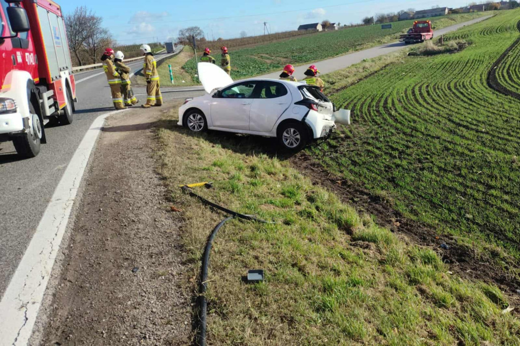 Wypadek w Goźlicach (29.10.25 r.)