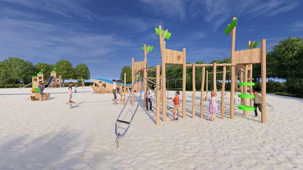 Wizualizacje terenów nad Wisłą Tarnobrzeg