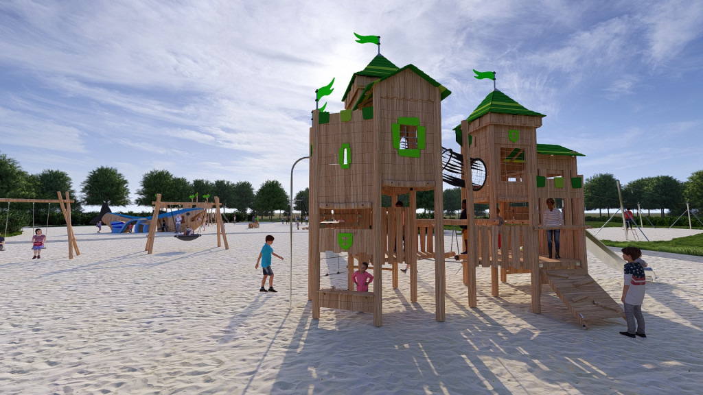 Wizualizacje terenów nad Wisłą Tarnobrzeg