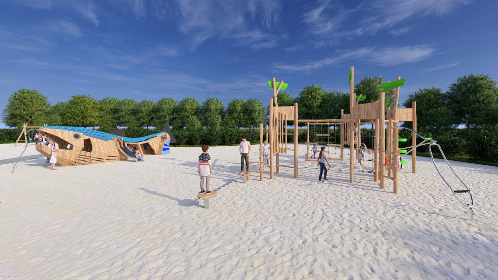 Wizualizacje terenów nad Wisłą Tarnobrzeg