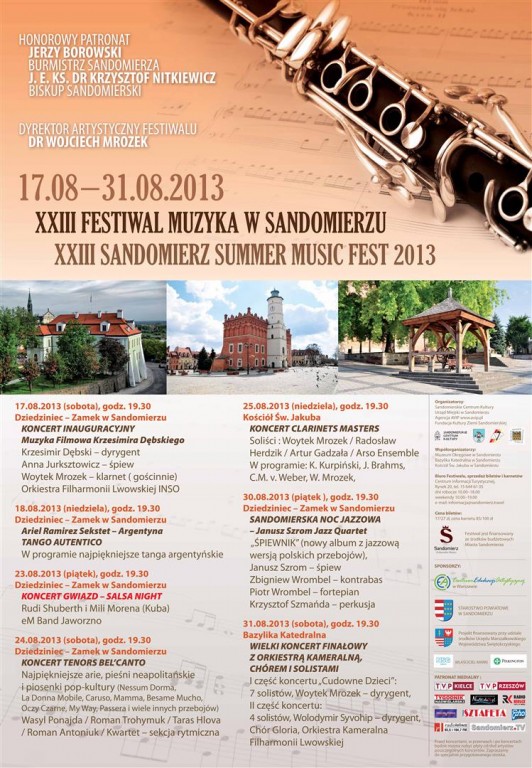 Plakat_Muzyka w Sandomierzu_2013