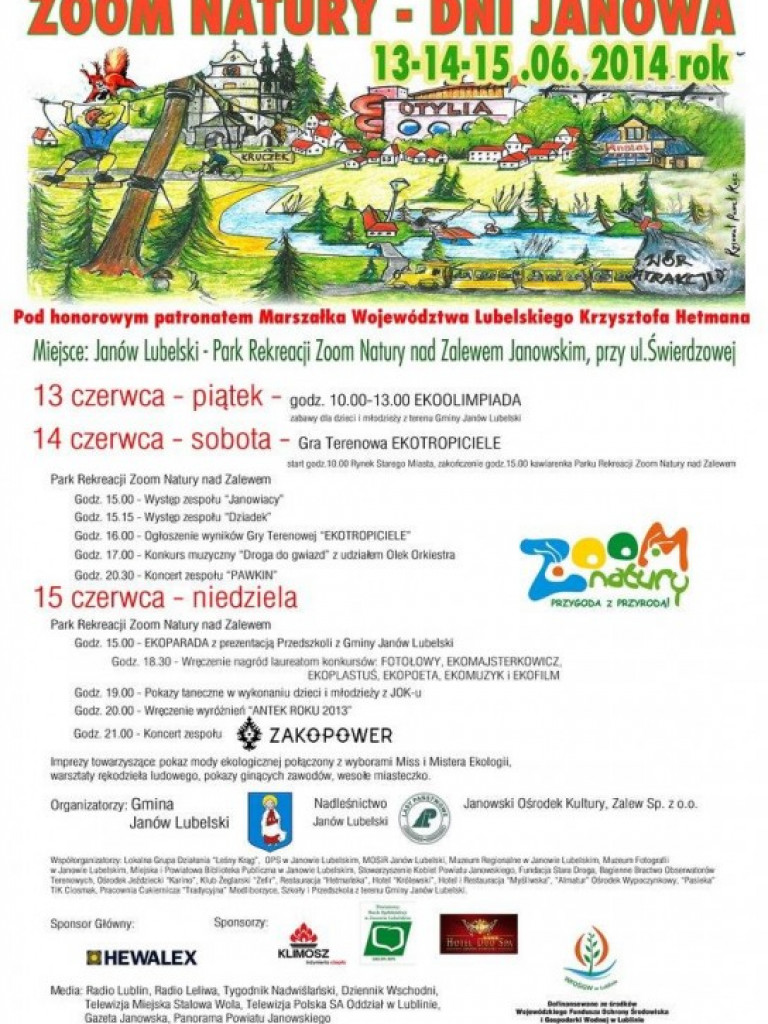Weekend w Janowie, Stalowej i Turbi - zobacz plakaty imprez