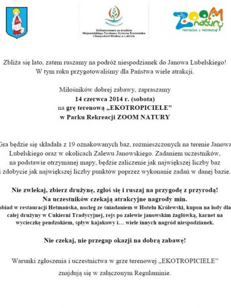 Weekend w Janowie, Stalowej i Turbi - zobacz plakaty imprez
