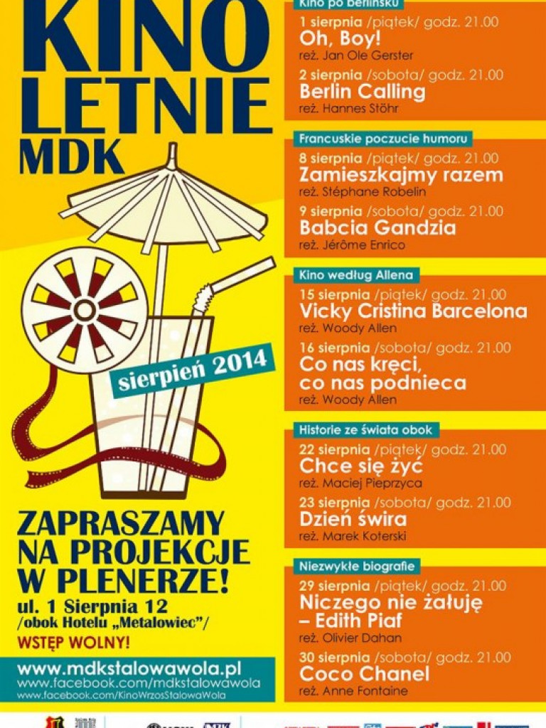 Zapowiedzi imprez 14 - 20 VIII