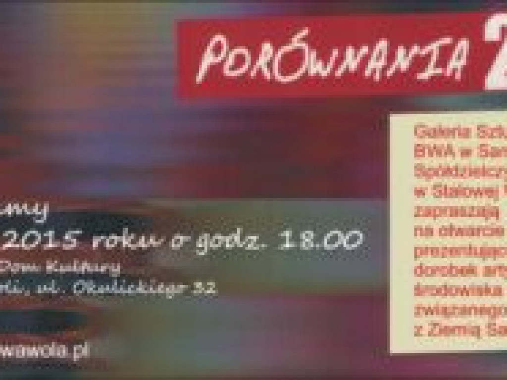 Zapowiedzi imprez 26 II - 4 III