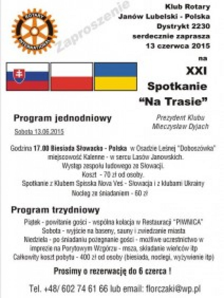 Zapowiedzi imprez - od 4 VI