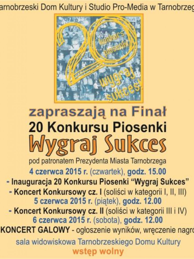 Zapowiedzi imprez - od 4 VI