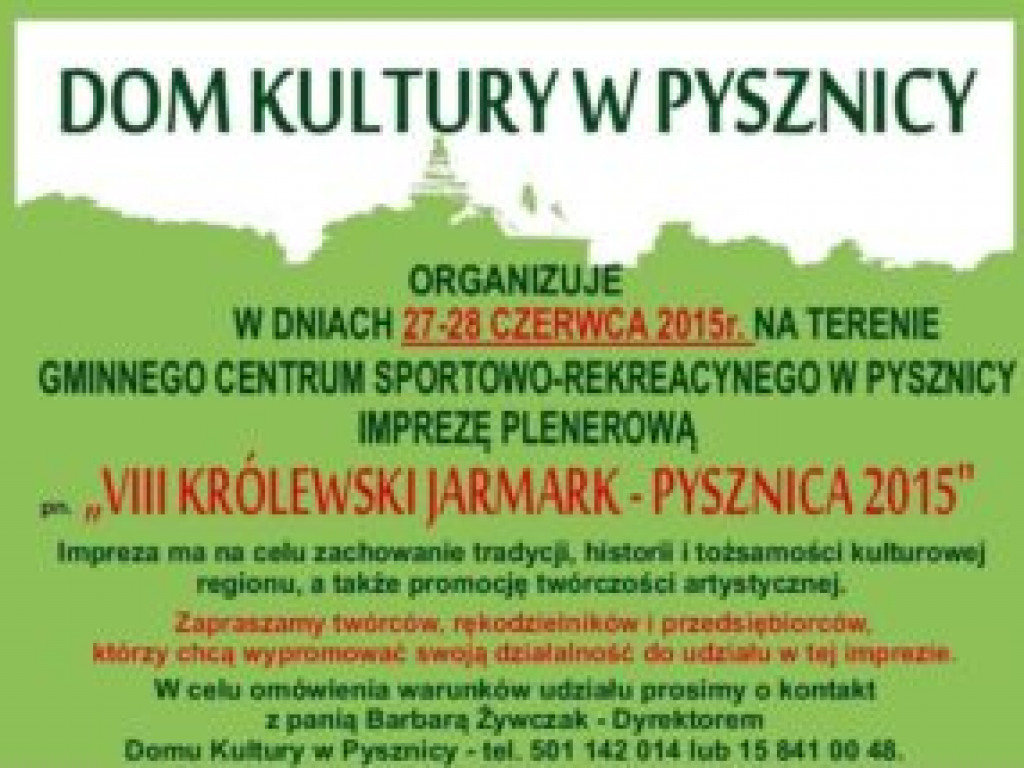 Zapowiedzi imprez 11 - 17 VI