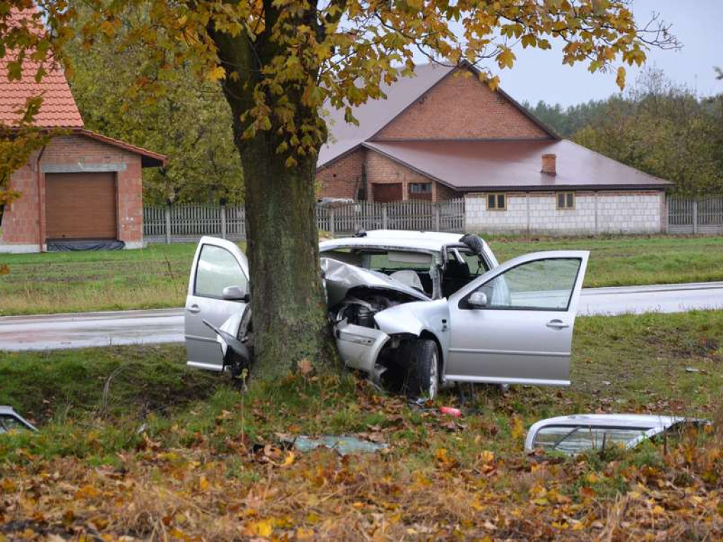 Tragiczny wypadek w Grębowie. Nie żyje jedna osoba [ZDJĘCIA] [WIDEO]