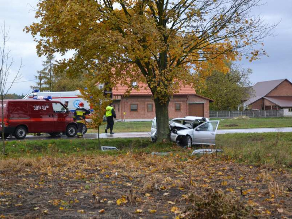 Tragiczny wypadek w Grębowie. Nie żyje jedna osoba [ZDJĘCIA] [WIDEO]