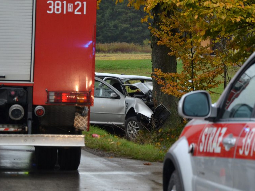 Tragiczny wypadek w Grębowie. Nie żyje jedna osoba [ZDJĘCIA] [WIDEO]