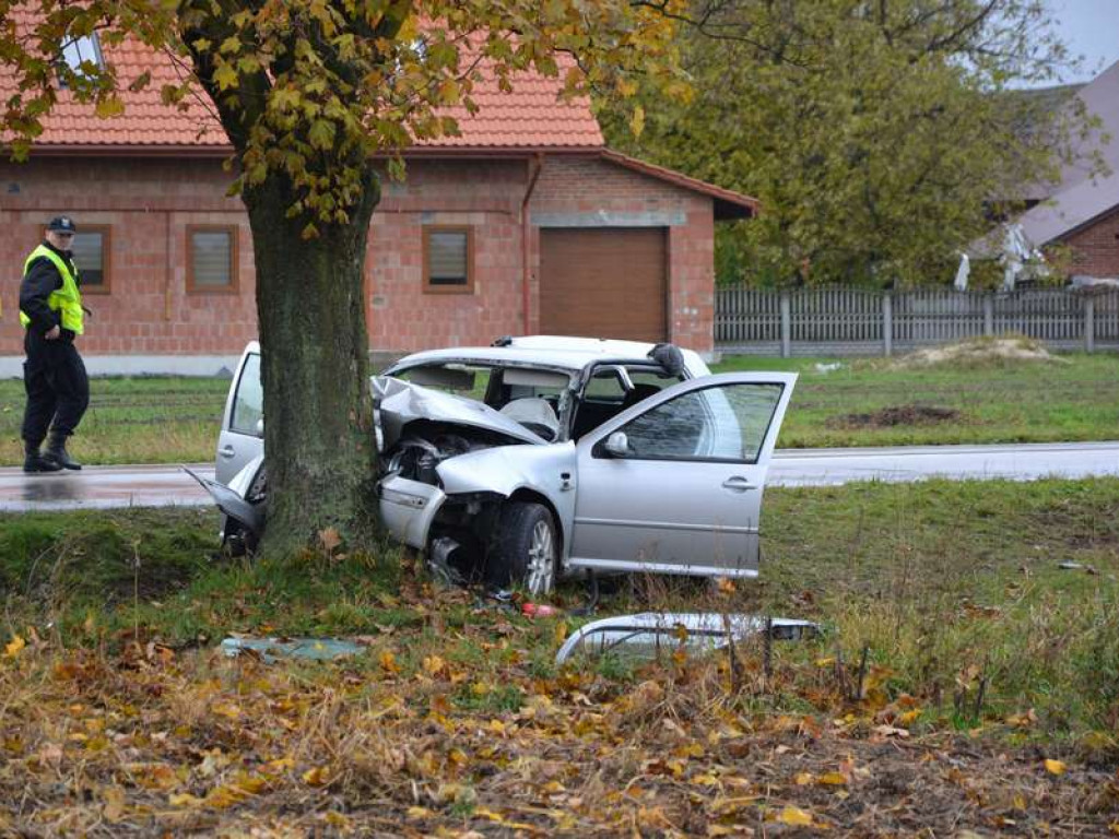 Tragiczny wypadek w Grębowie. Nie żyje jedna osoba [ZDJĘCIA] [WIDEO]