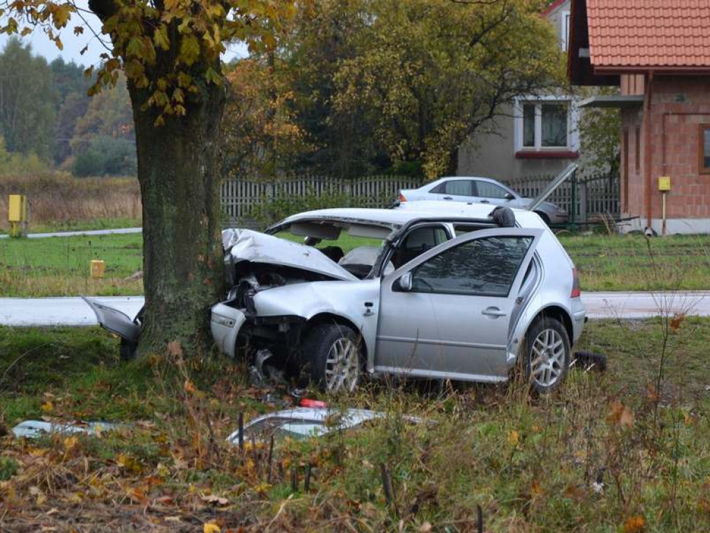 Tragiczny wypadek w Grębowie. Nie żyje jedna osoba [ZDJĘCIA] [WIDEO]