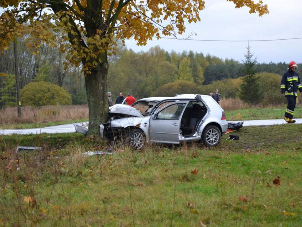 Tragiczny wypadek w Grębowie. Nie żyje jedna osoba [ZDJĘCIA] [WIDEO]