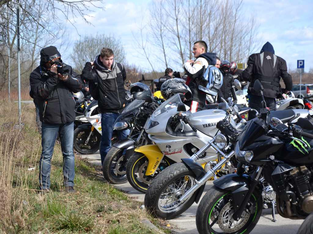 Motocyklowe powitanie wiosny nad Jeziorem Tarnobrzeskim [Zdjęcia]