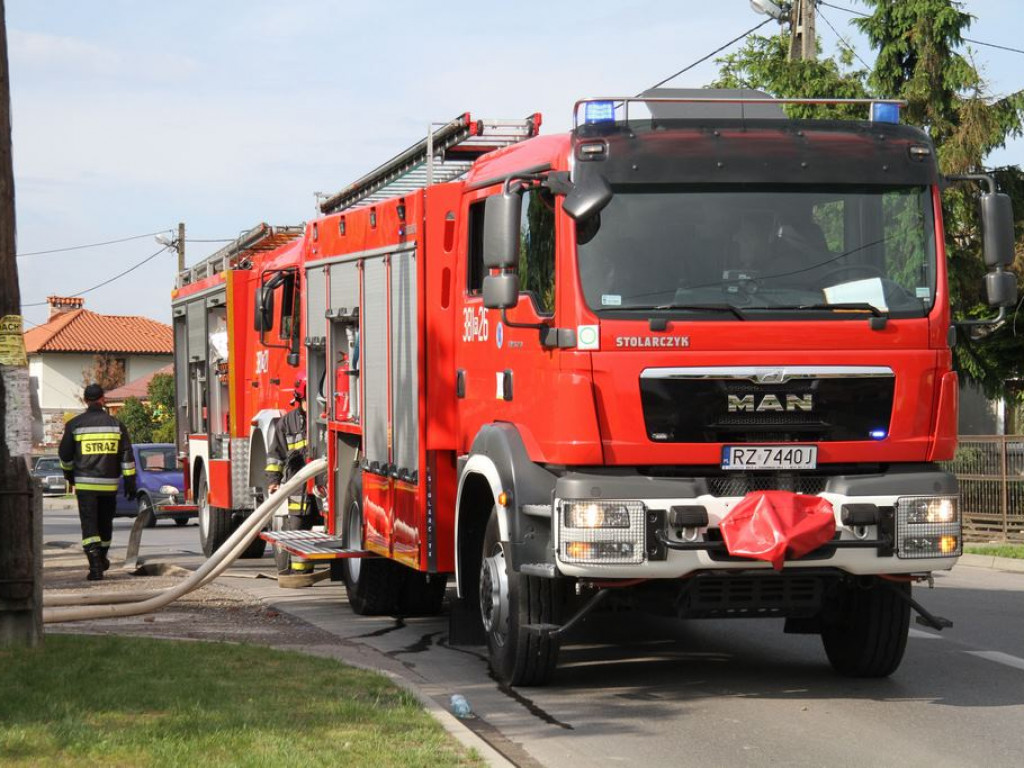 Pożar na tarnobrzeskim osiedlu Miechocin [Zdjęcia] [wideo]