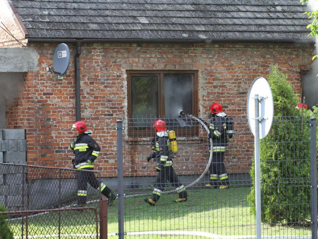 Pożar na tarnobrzeskim osiedlu Miechocin [Zdjęcia] [wideo]
