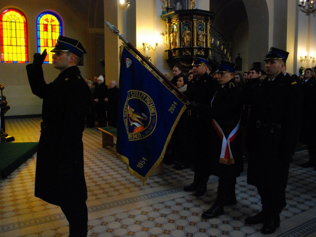 Strażacy pożegnali zmarłego kolegę [Zdjęcia]