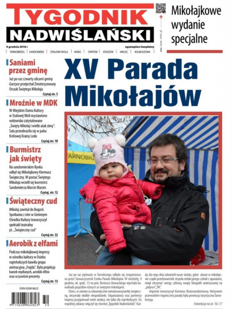 Galeria okładkowych zdjęć z XV Parady Mikołajów w Tarnobrzegu