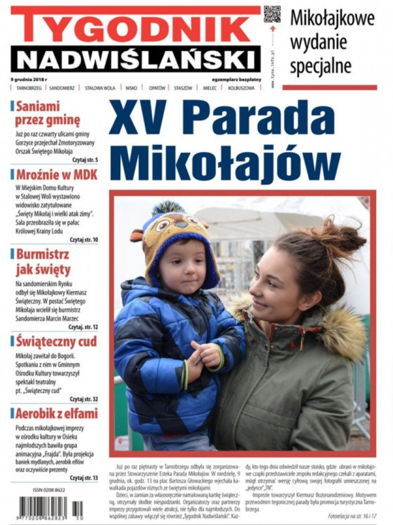 Galeria okładkowych zdjęć z XV Parady Mikołajów w Tarnobrzegu