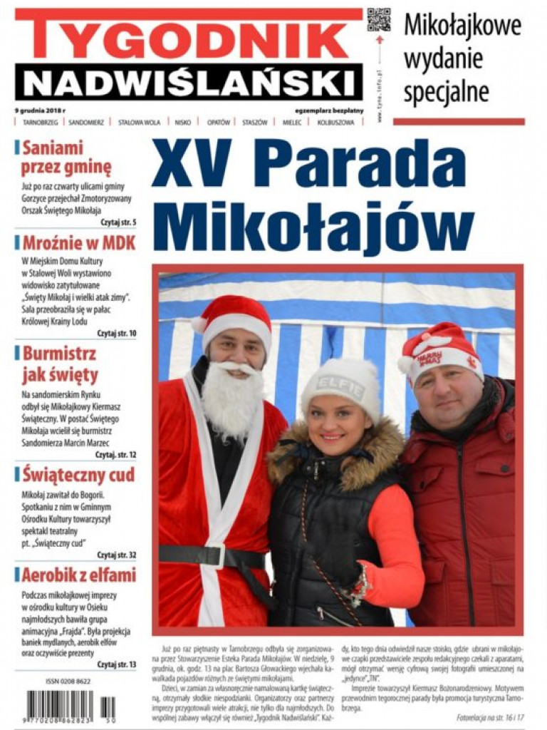 Galeria okładkowych zdjęć z XV Parady Mikołajów w Tarnobrzegu