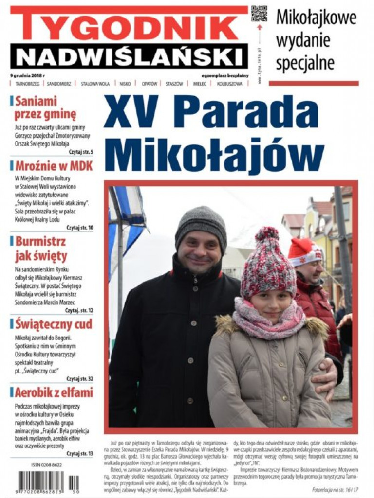 Galeria okładkowych zdjęć z XV Parady Mikołajów w Tarnobrzegu