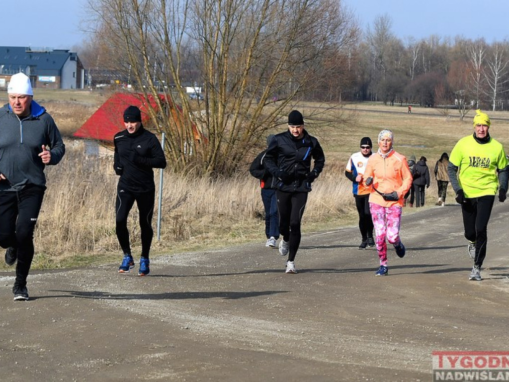 Bieg zimowy nad Jeziorem Tarnobrzeskim [zdjęcia]