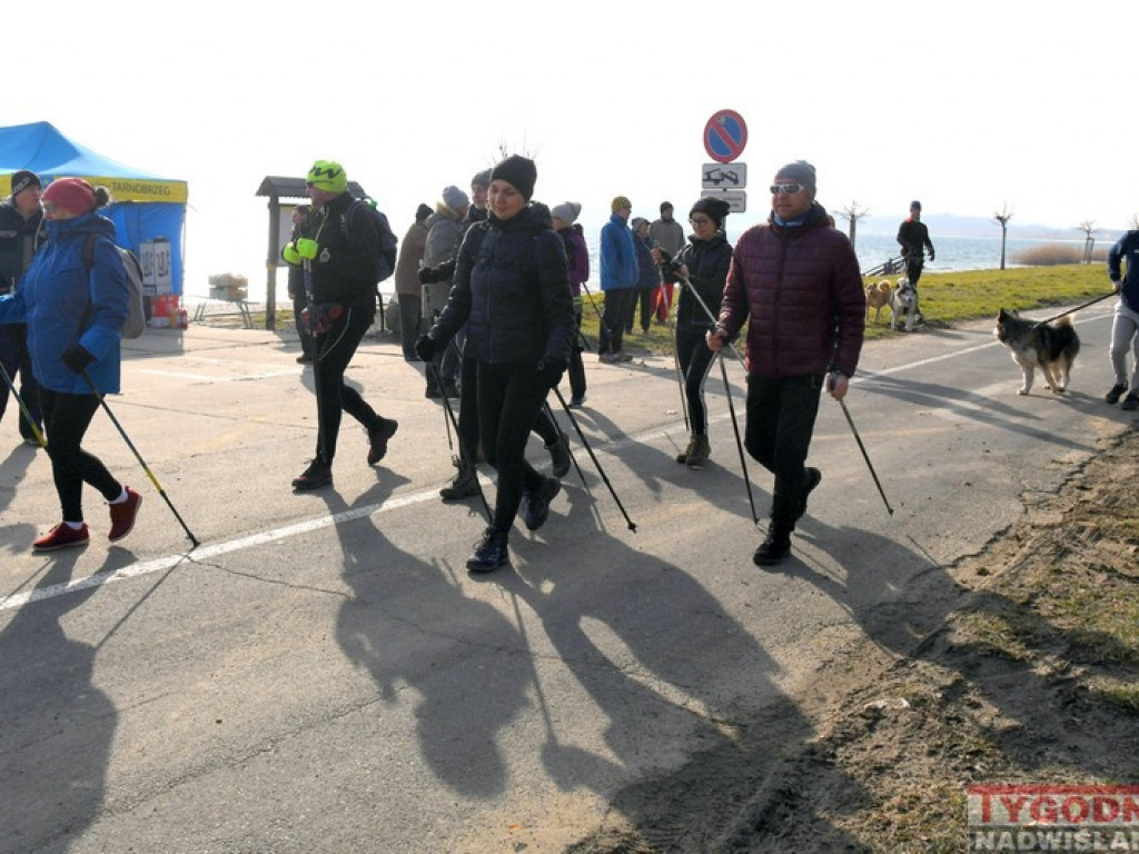 Bieg zimowy nad Jeziorem Tarnobrzeskim [zdjęcia]