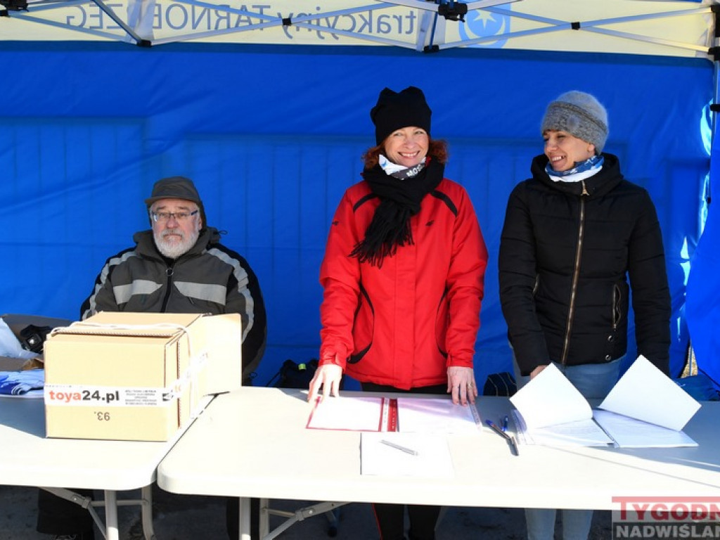 Bieg zimowy nad Jeziorem Tarnobrzeskim [zdjęcia]