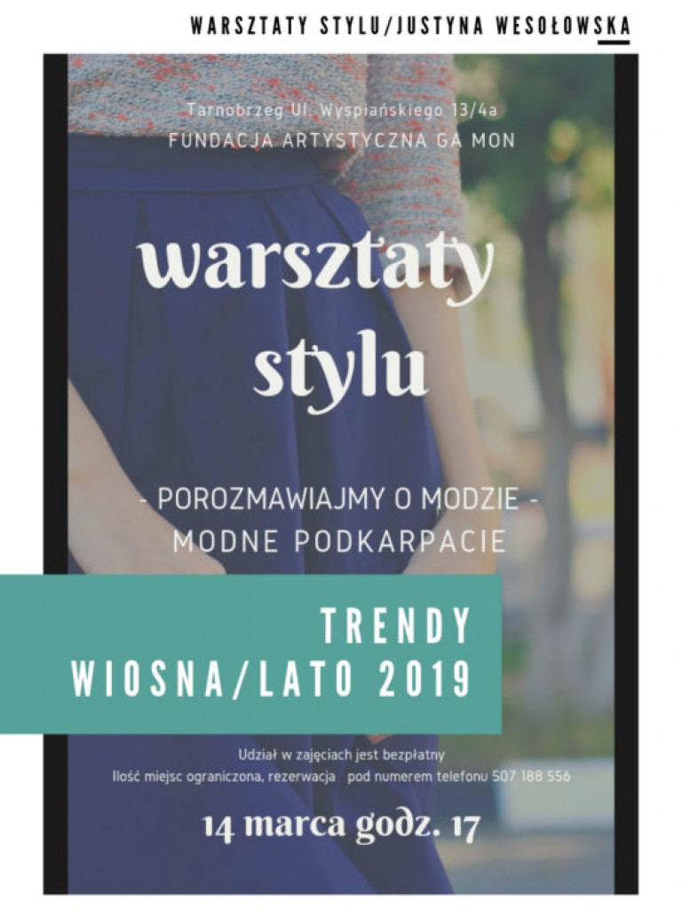 Fundacja Artystyczna GA MON zaprasza na warsztaty!