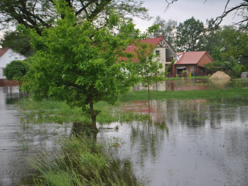 Trwa walka z wodą z Zapoledniku w gminie Grębów [Zdjęcia]