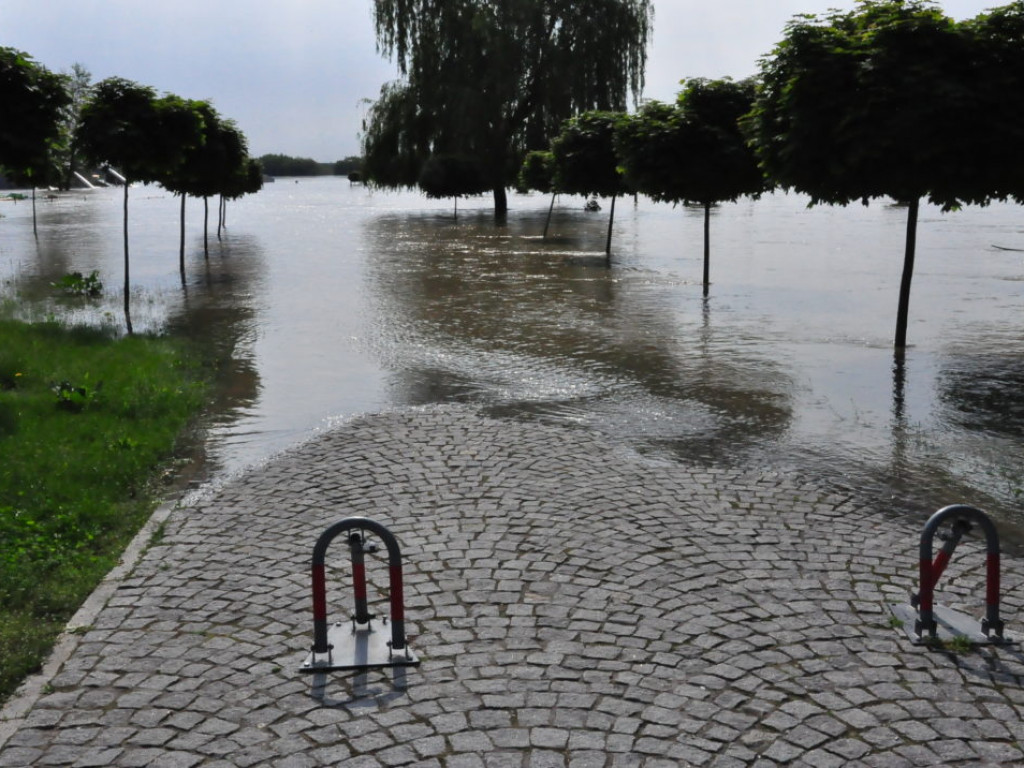 Fala kulminacyjna przechodzi przez Sandomierz [Zdjęcia]