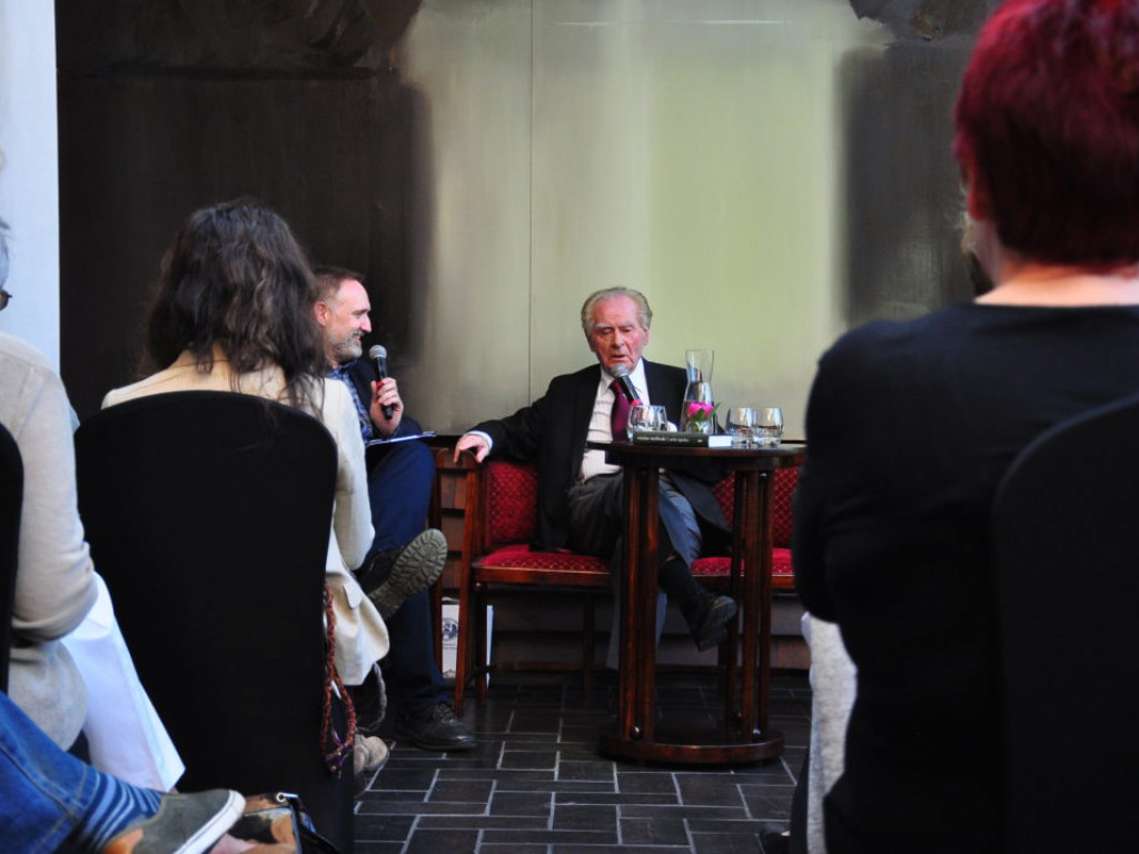 Wiesław Myśliwski na spotkaniu z czytelnikami