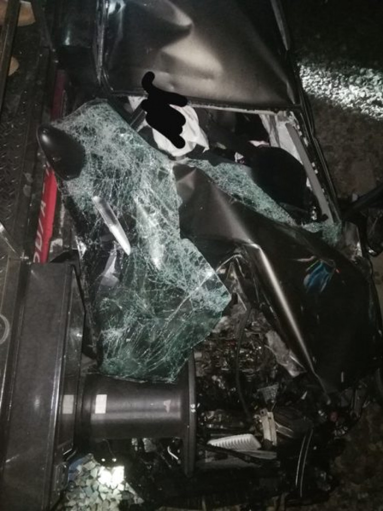 Wypadek na przejeździe kolejowym w Zalesiu Gorzyckim [zdjęcia]