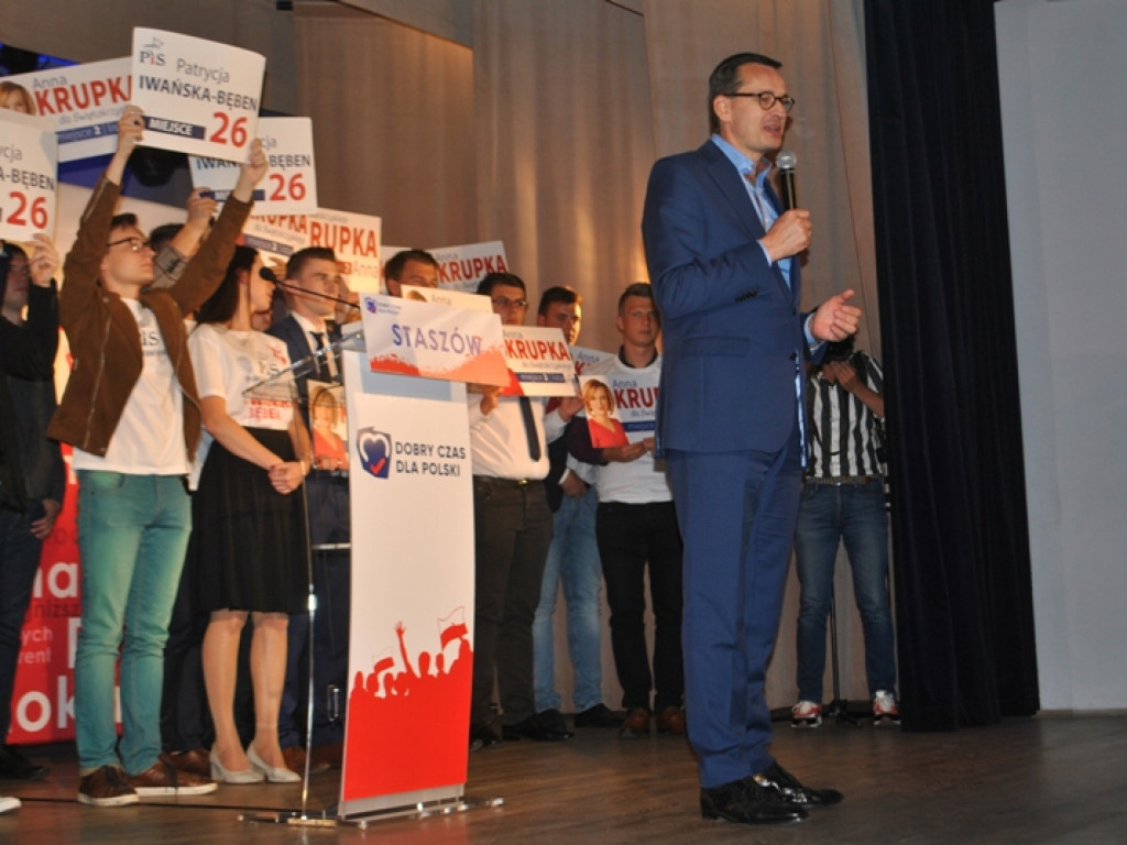 Premier Mateusz Morawiecki z wizytą w Staszowie (zdjęcia)