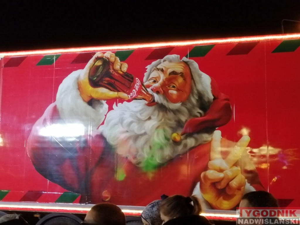 Ciężarówka Coca-Coli odwiedziła Sandomierz [zdjęcia]