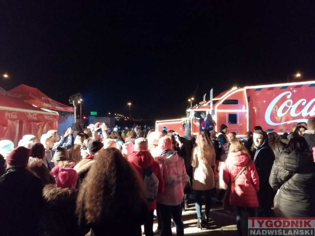 Ciężarówka Coca-Coli odwiedziła Sandomierz [zdjęcia]