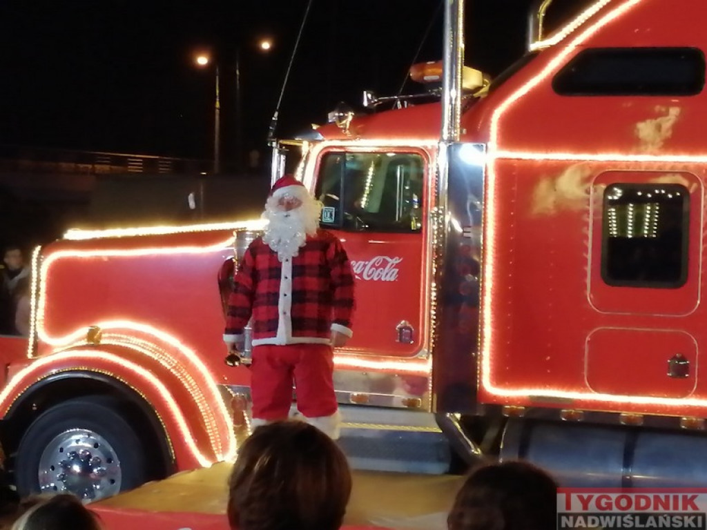 Ciężarówka Coca-Coli odwiedziła Sandomierz [zdjęcia]