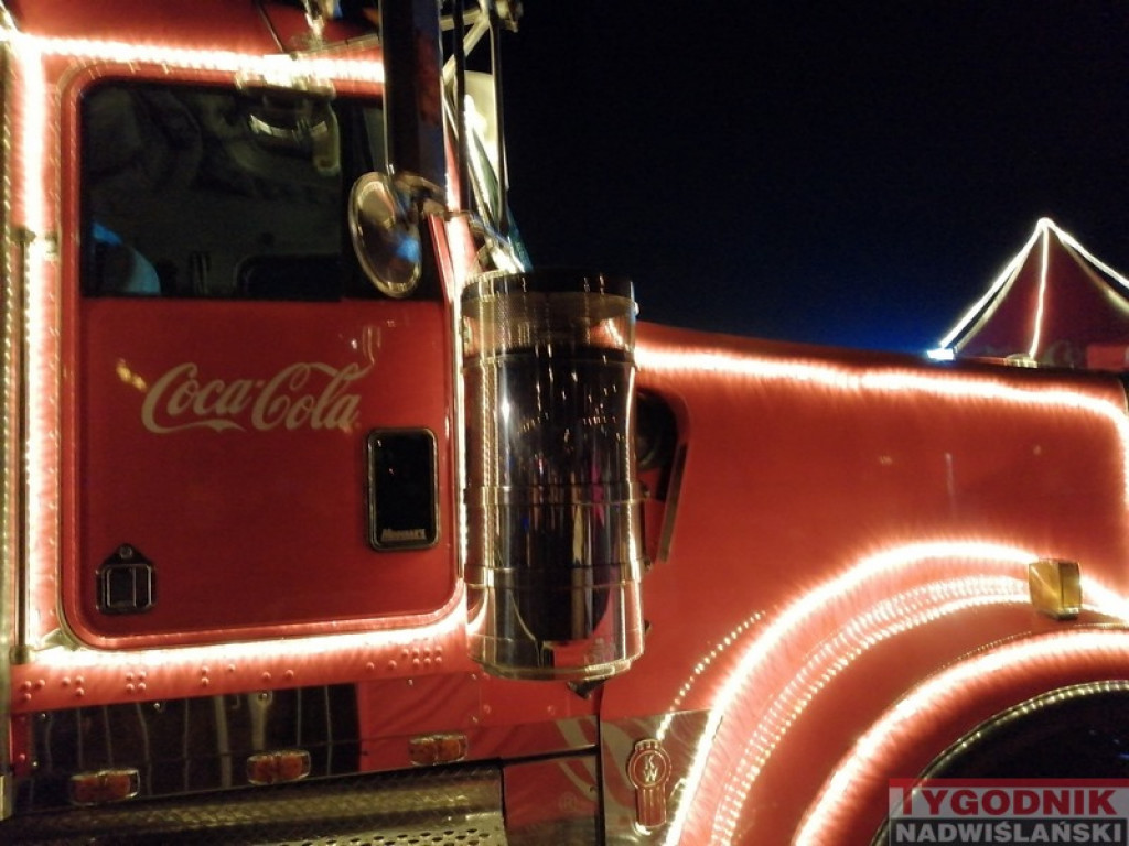 Ciężarówka Coca-Coli odwiedziła Sandomierz [zdjęcia]