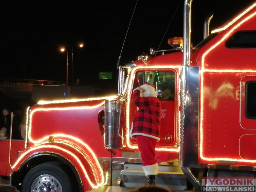 Ciężarówka Coca-Coli odwiedziła Sandomierz [zdjęcia]