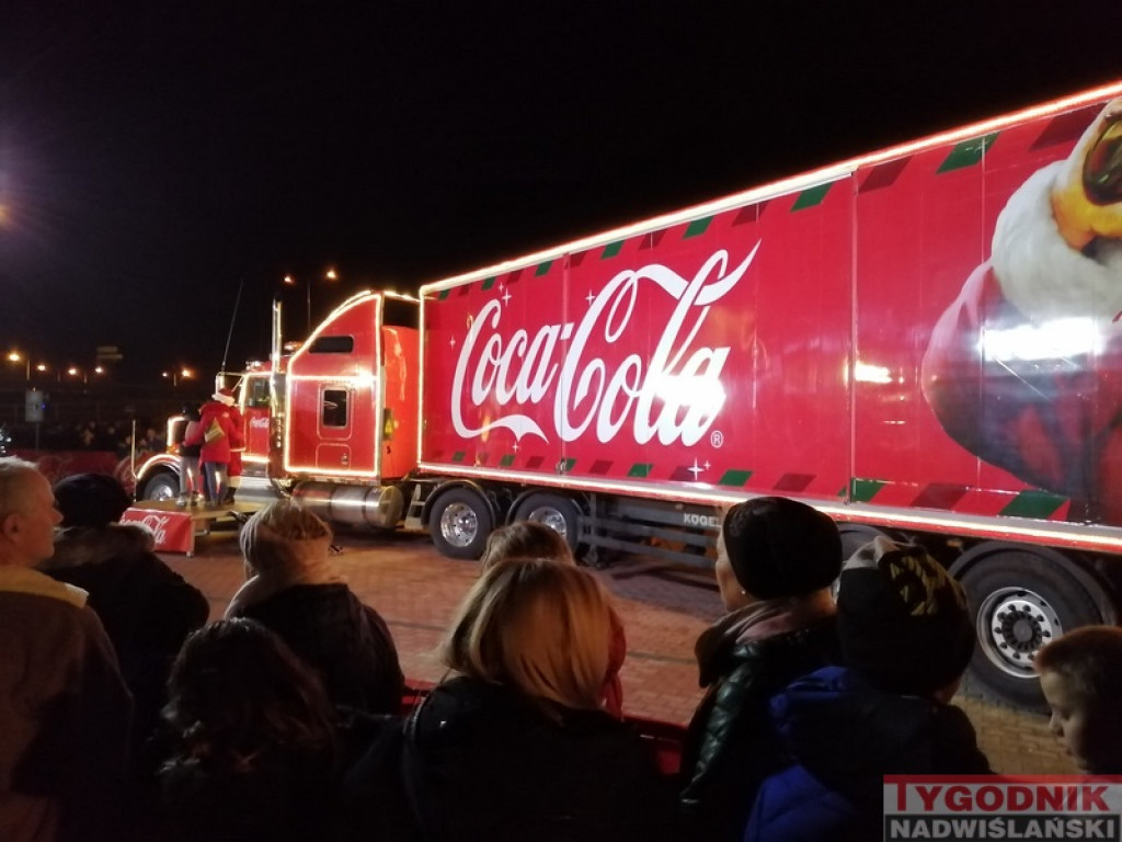 Ciężarówka Coca-Coli odwiedziła Sandomierz [zdjęcia]