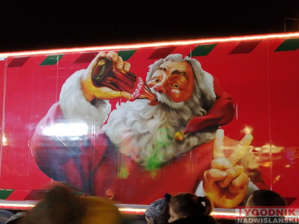 Ciężarówka Coca-Coli odwiedziła Sandomierz [zdjęcia]