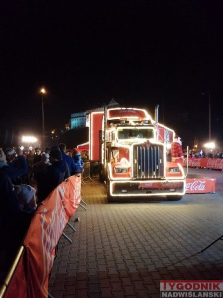 Ciężarówka Coca-Coli odwiedziła Sandomierz [zdjęcia]