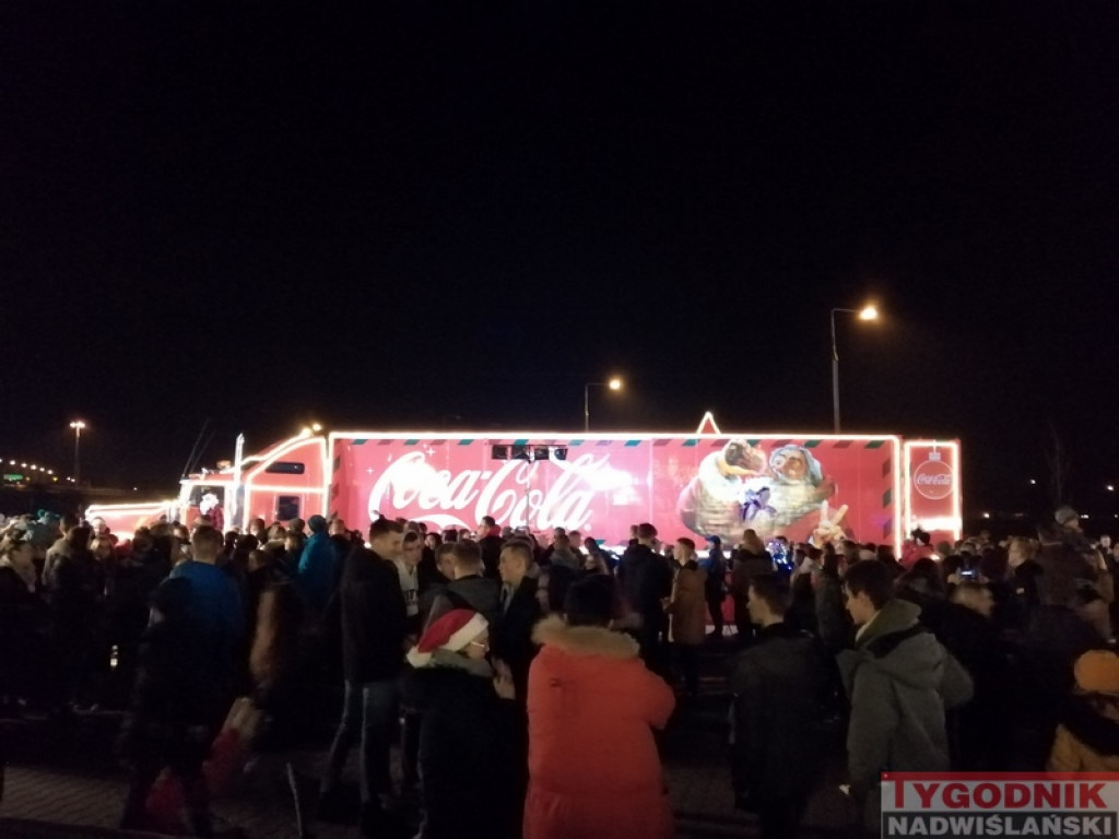 Ciężarówka Coca-Coli odwiedziła Sandomierz [zdjęcia]