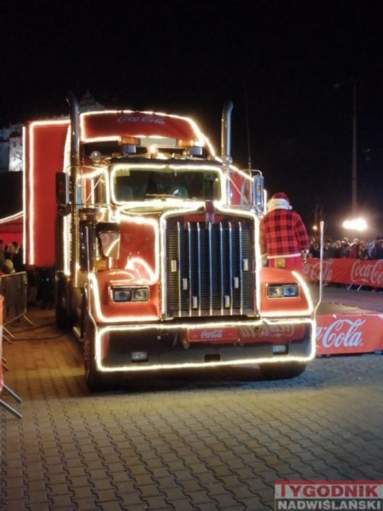 Ciężarówka Coca-Coli odwiedziła Sandomierz [zdjęcia]