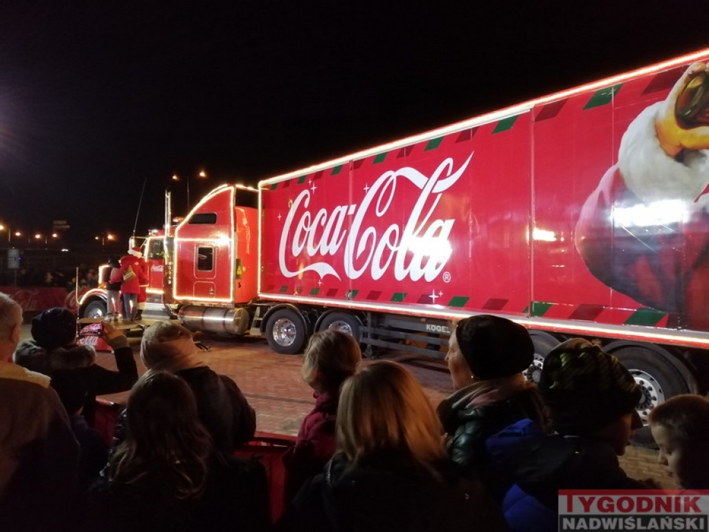 Ciężarówka Coca-Coli odwiedziła Sandomierz [zdjęcia]