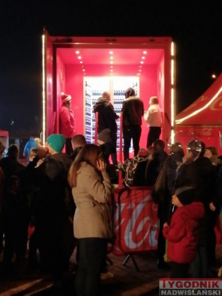 Ciężarówka Coca-Coli odwiedziła Sandomierz [zdjęcia]