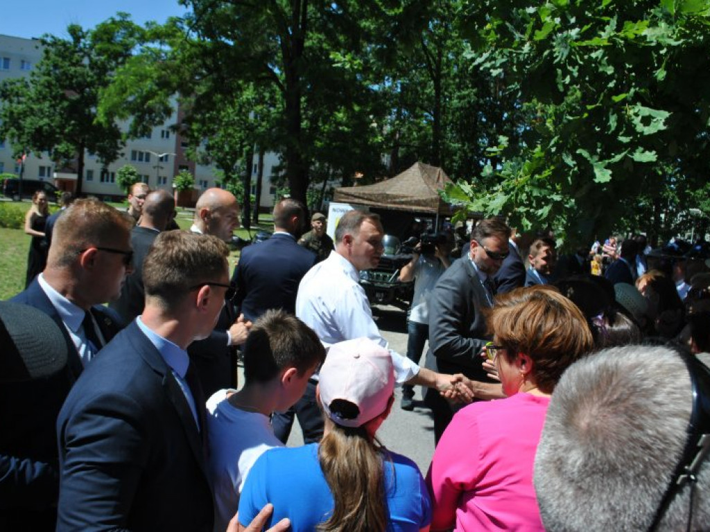 Andrzej Duda w Nowej Dębie [zdjęcia]